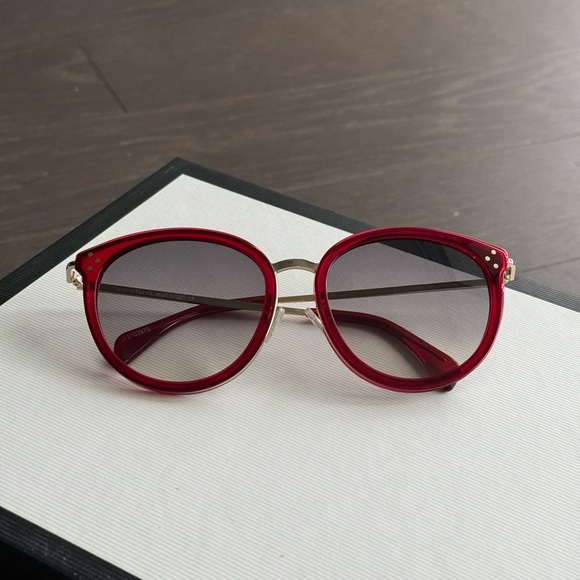 Red Céline Sunglasses - Picture 5 of 6